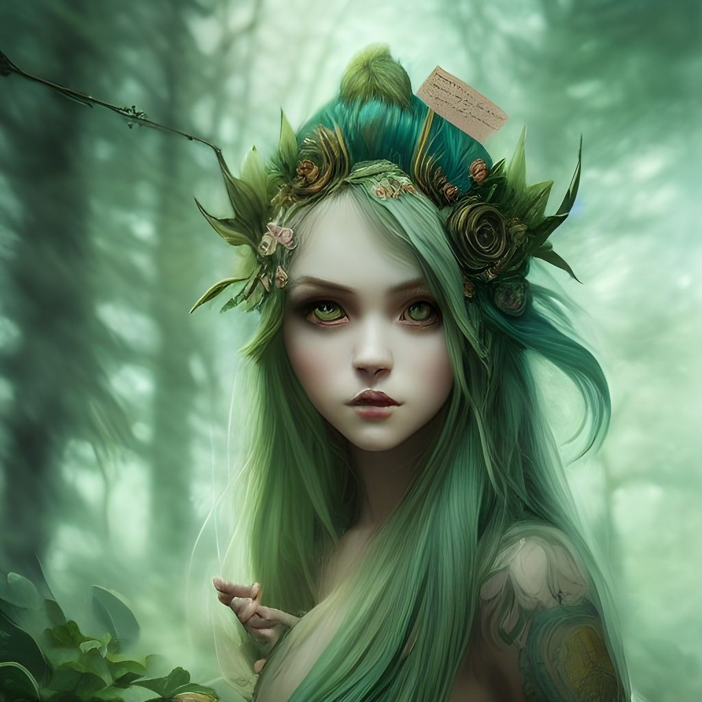 Beautiful Forest Gnome Digital Illustration in 8K