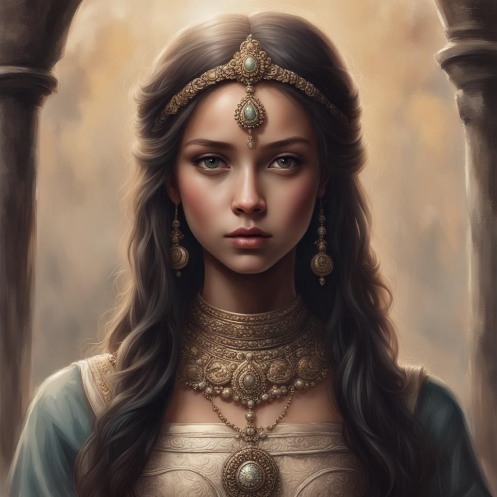 Portrait of an Innocent and Intelligent Young Woman