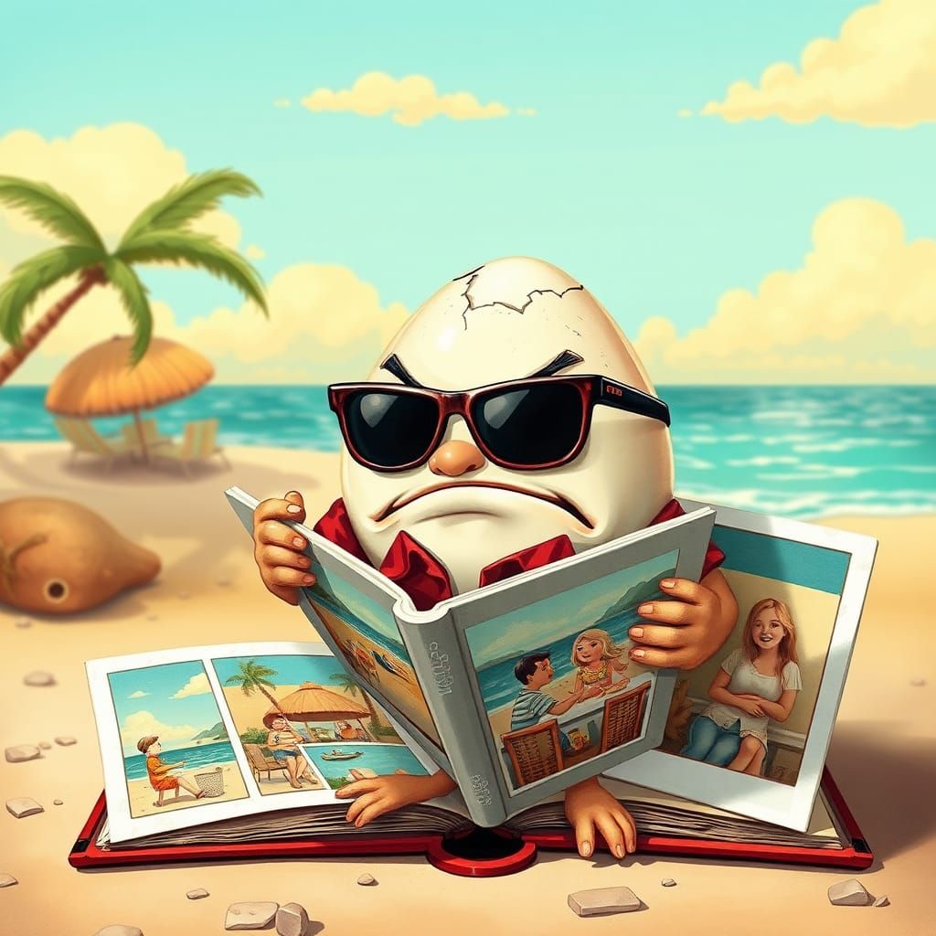 Angry Egg Reminisces Family Vacation Memories