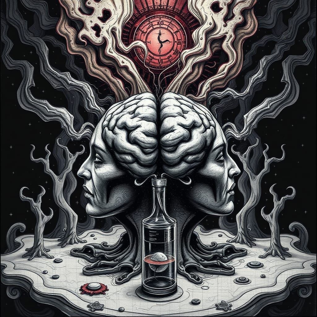 Poisoning Minds: A Conceptual Digital Illustration