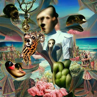 Maximalist Surrealism: A Complex Visual Composition