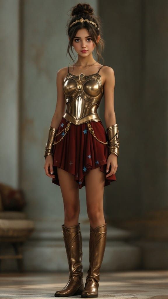 Elegant Latin Warrior Maiden