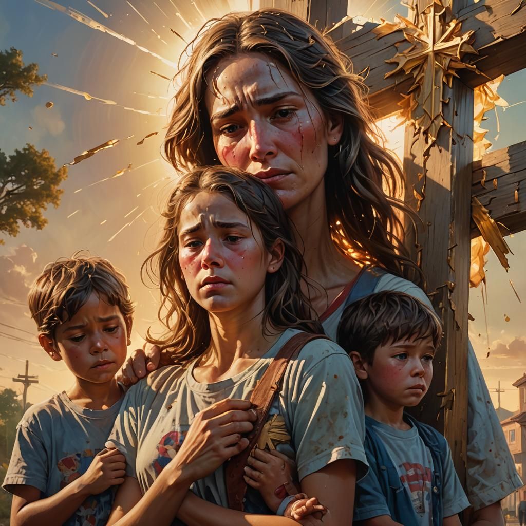 Sorrow and Light: A Mother's Plea in Hyperrealism