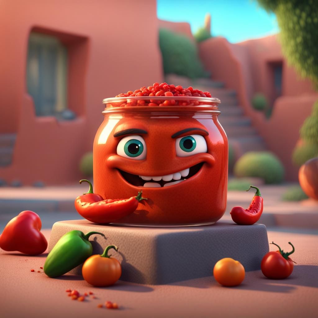 Colorful 3D Render in Pixar Style