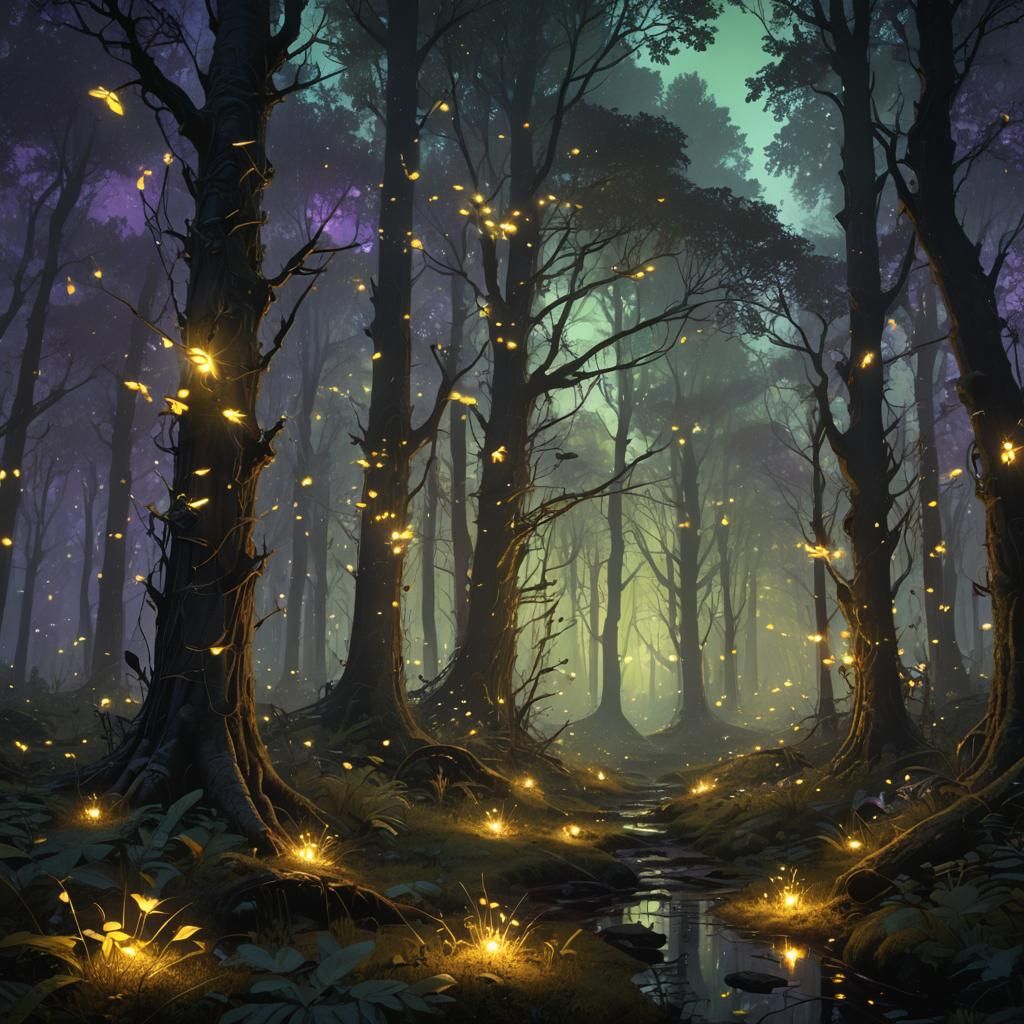 Fireflies in the Forest