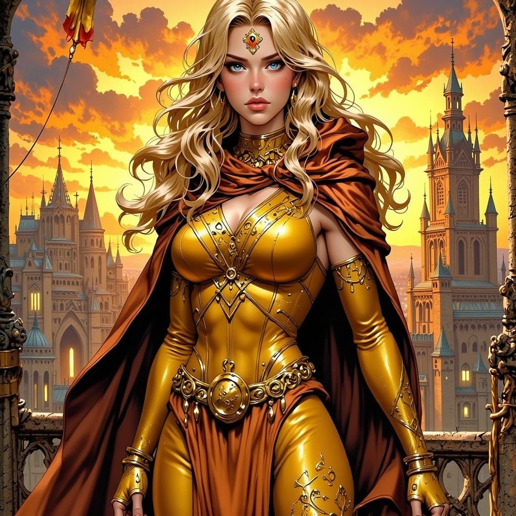 Norse Goddess Supervillain Controlling City Access Points