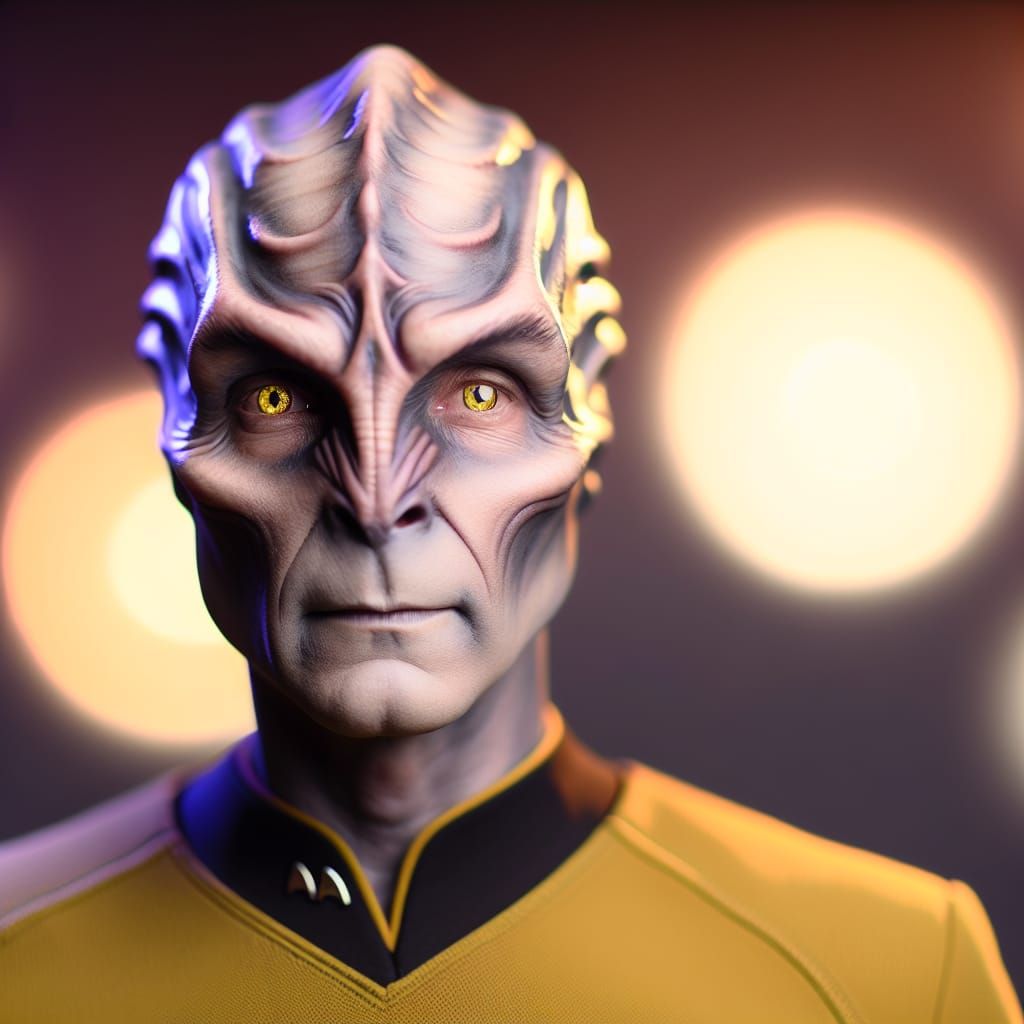 Star Trek TNG Ktarian Commander: Professional Portrait