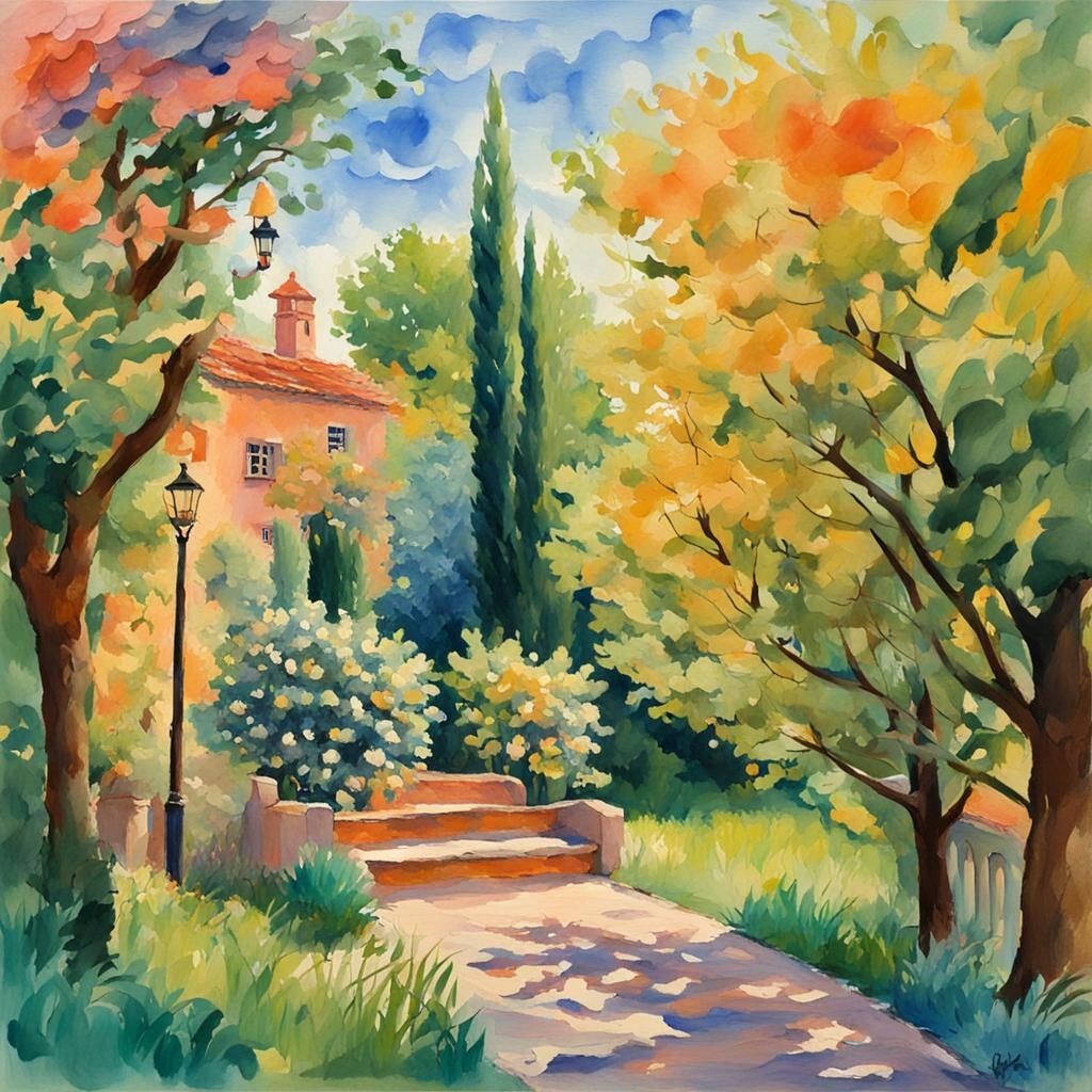 Epic Impressionist Masterpiece in Gouache Style