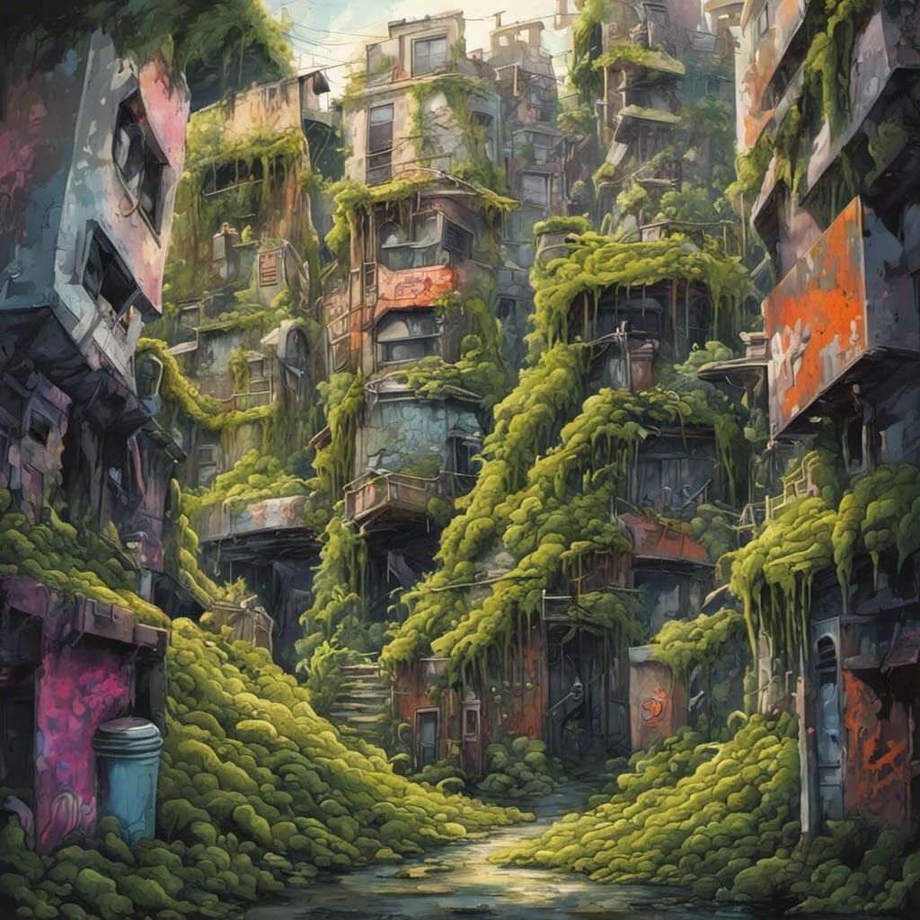 City Overgrown: Graffiti Art in Ultra Detail