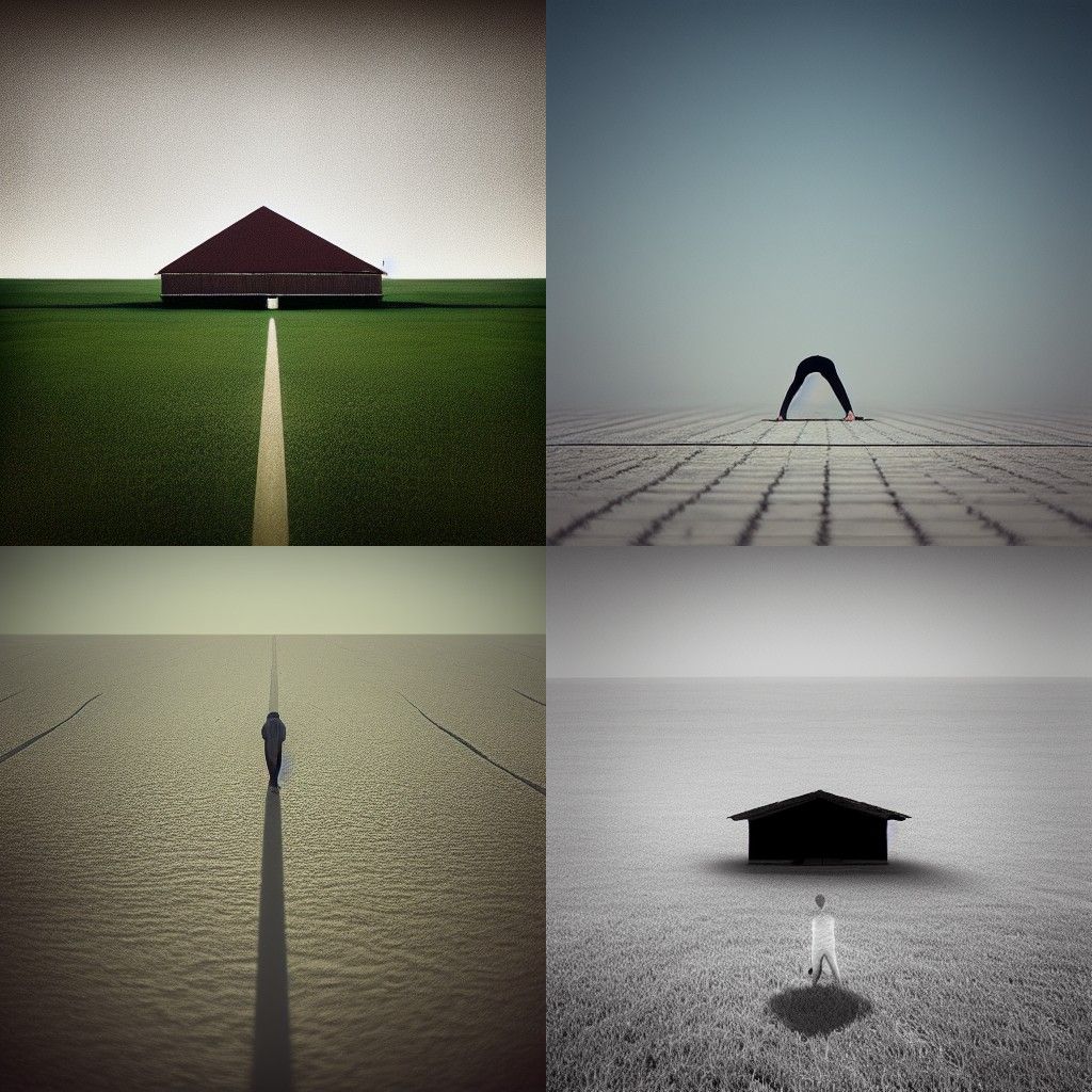 Minimalist Abstract Portrait in Conceptual Style