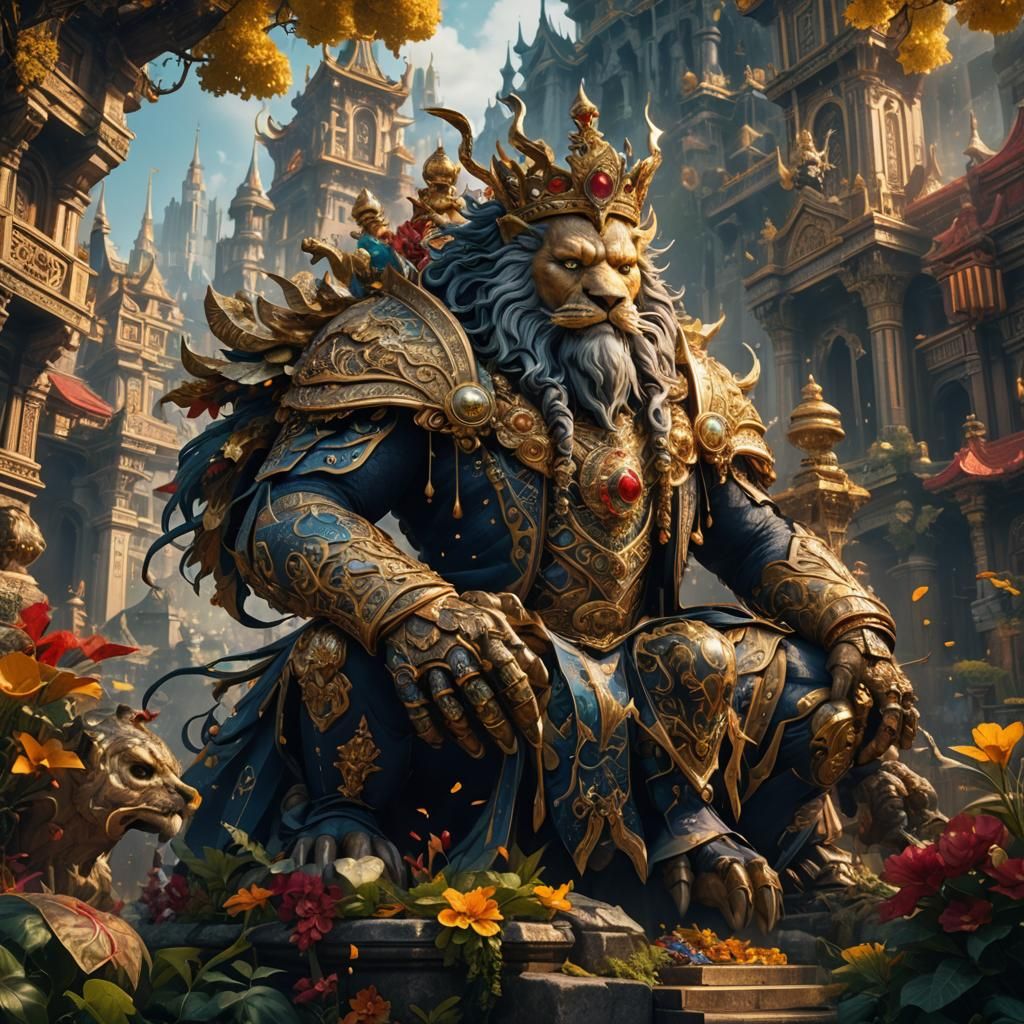 King of Wealth: Detailed Fantasy Concept Art