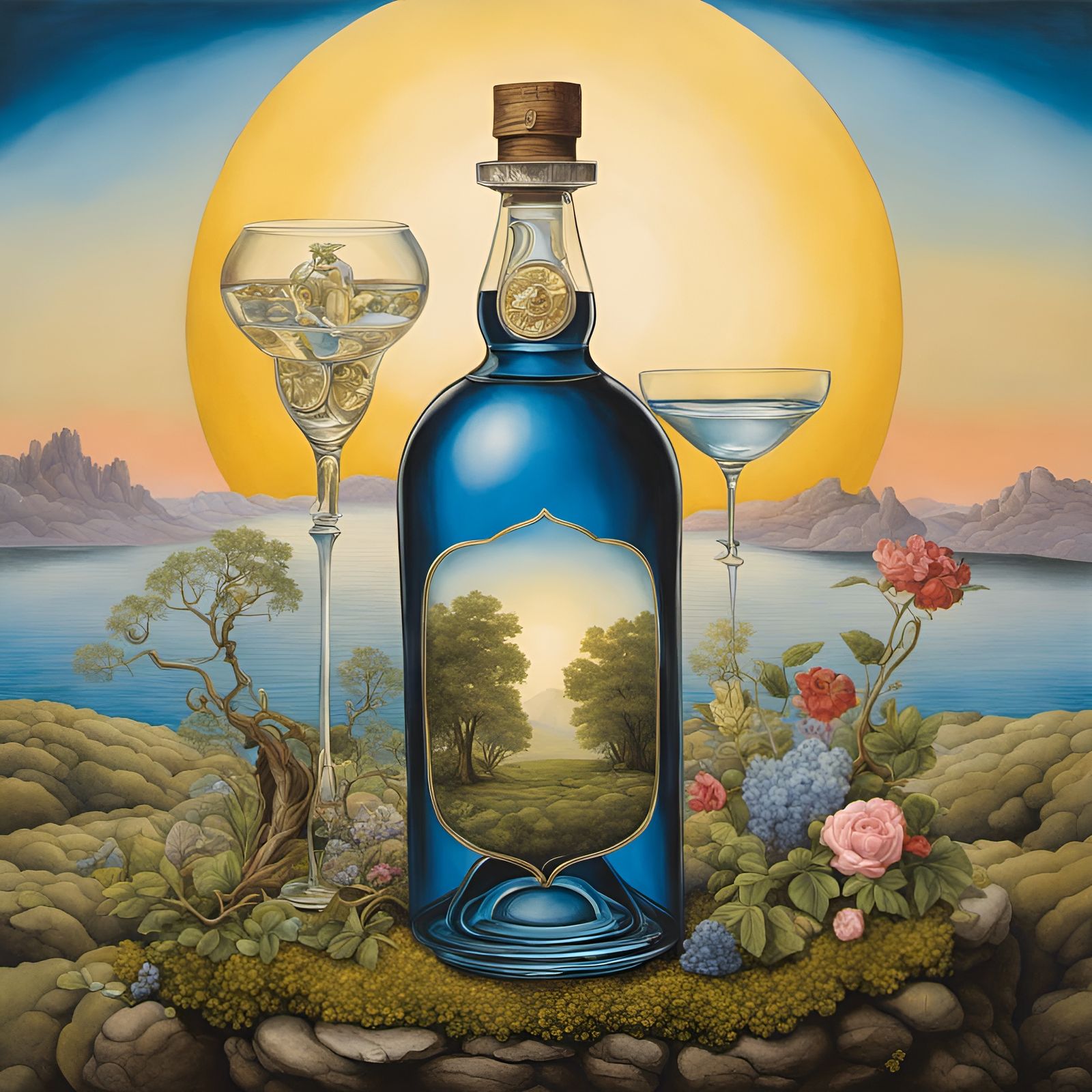 Healing Allegory: Dreamy Surrealism in Mixed Media