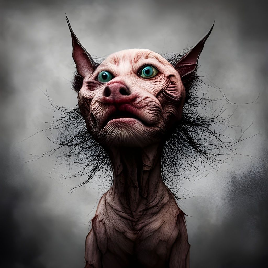 Disturbing Demonic Cat Puppet