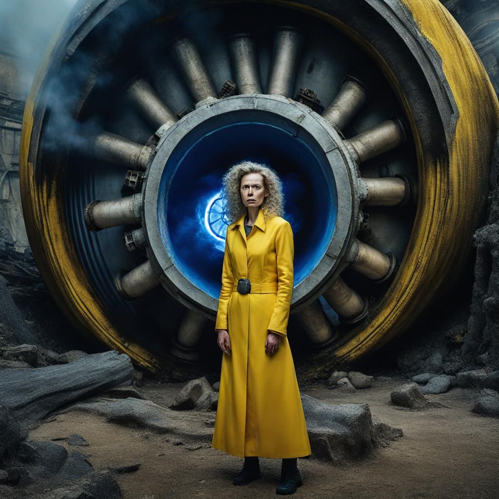 Tree Woman and Nuclear Engine in Alien Ruins