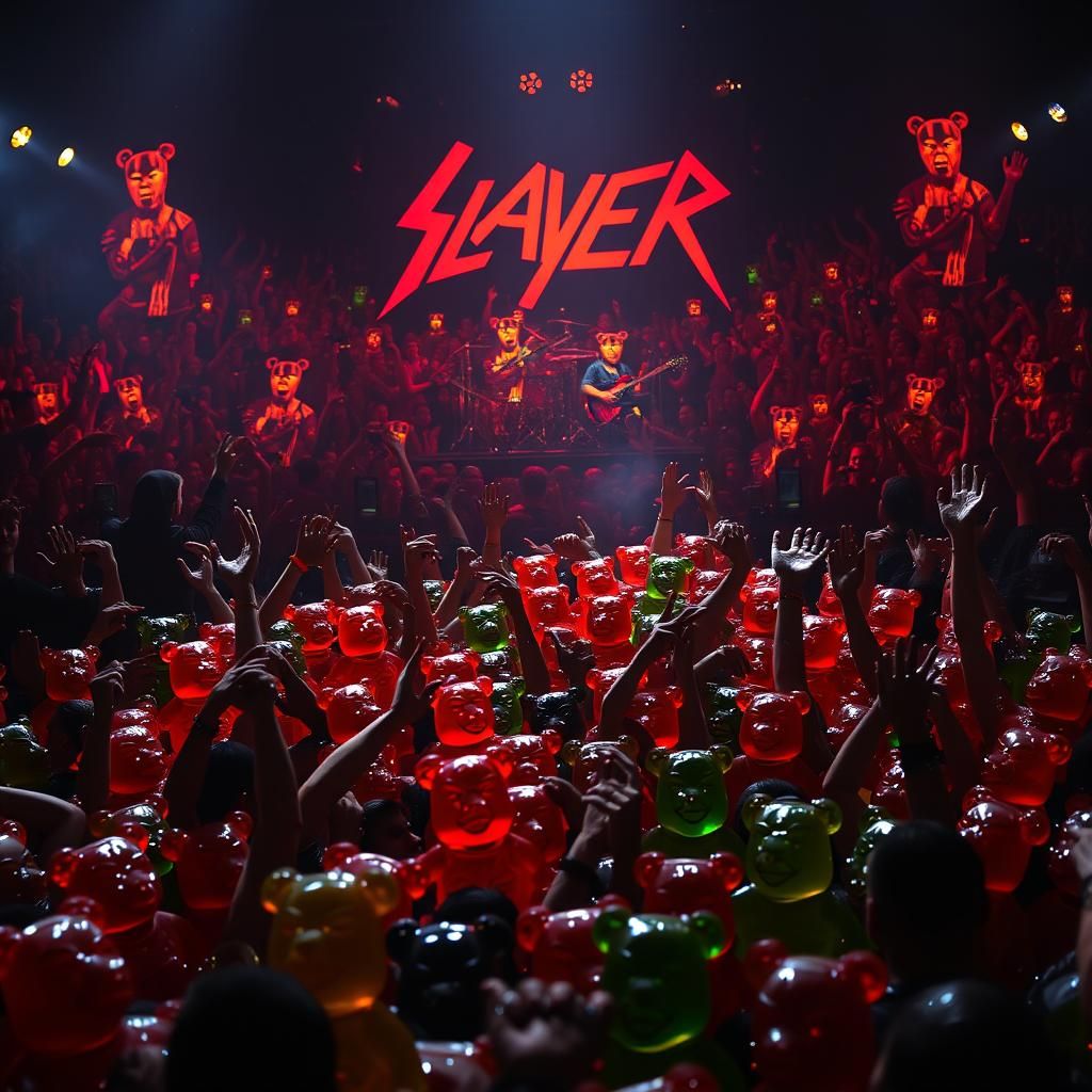 Gummy Bear Moshpit at Slayer Concert