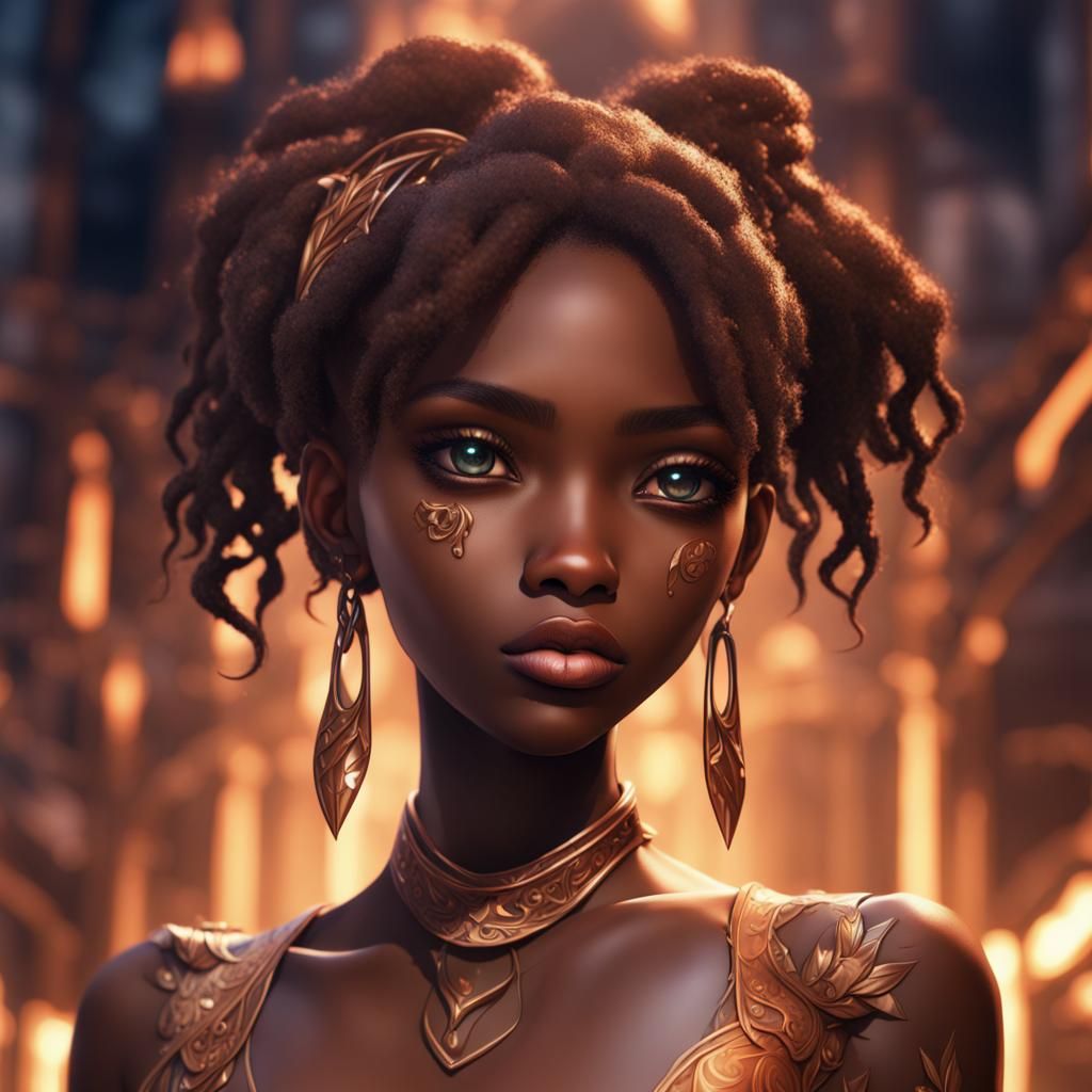 Anime Girl Profile Picture in Detailed Digital Art