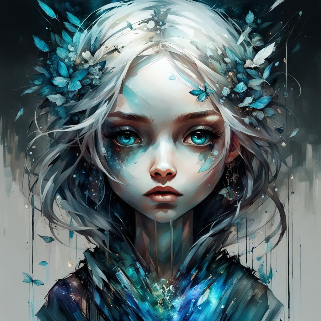 Expressive Chibi Characters in Bright Dramatic Lighting