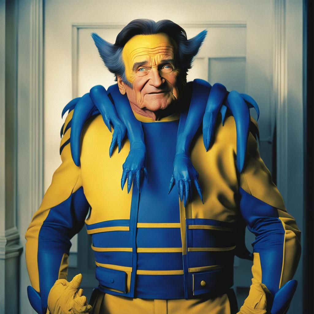 Robin Williams as Mrs. Doubtfire  is Wolverine