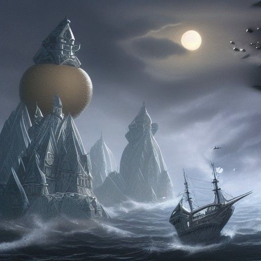 Egg Mothership Invasion of Canada: Epic Digital Painting