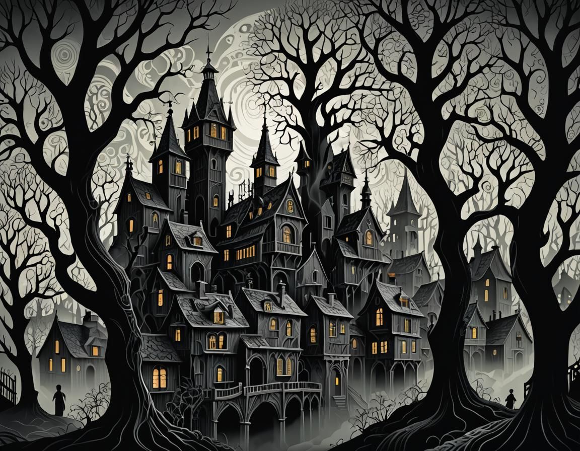 Mystical Fractal Town of Salem's Lot