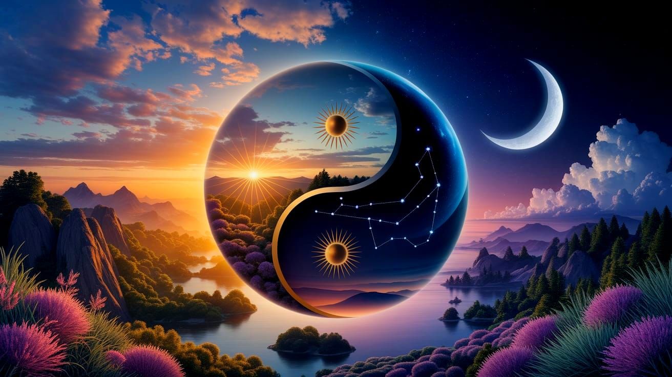 Yin and Yang: Night and Day in 3D