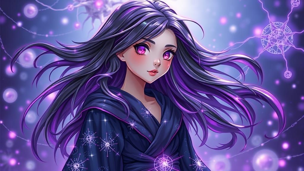 Mystical Psychic Girl in a Nexus Realm