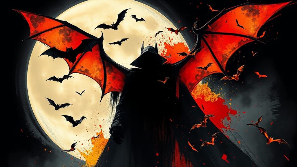 Gothic Masterpiece of Dracula's Terrifying Transformation un...