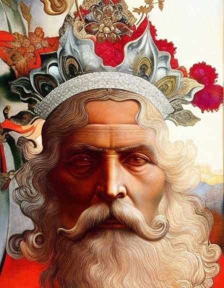 Otto Rapp Portrait in Art Nouveau Style