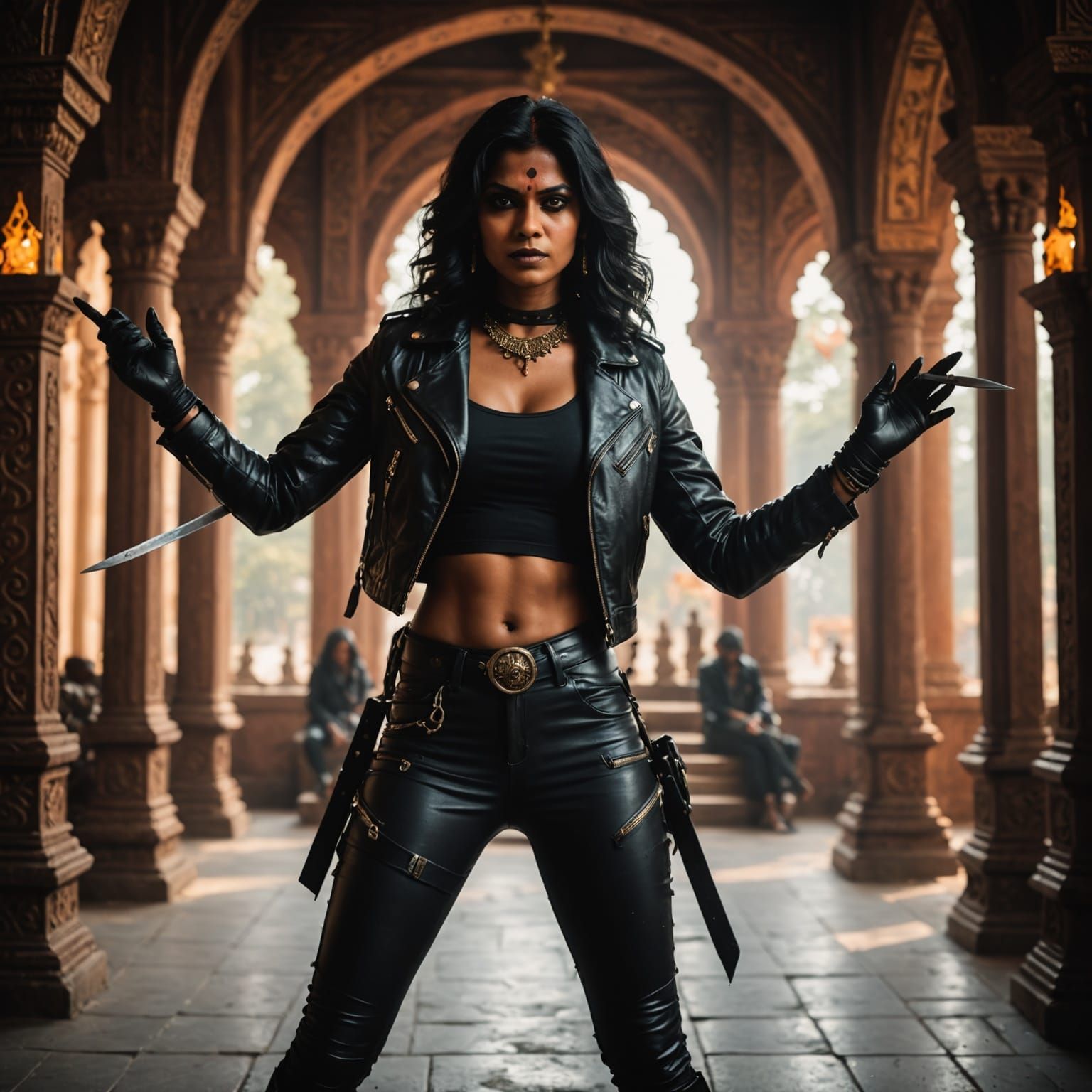 Goddess Kali Possesses a Young Woman in a Hindu Temple