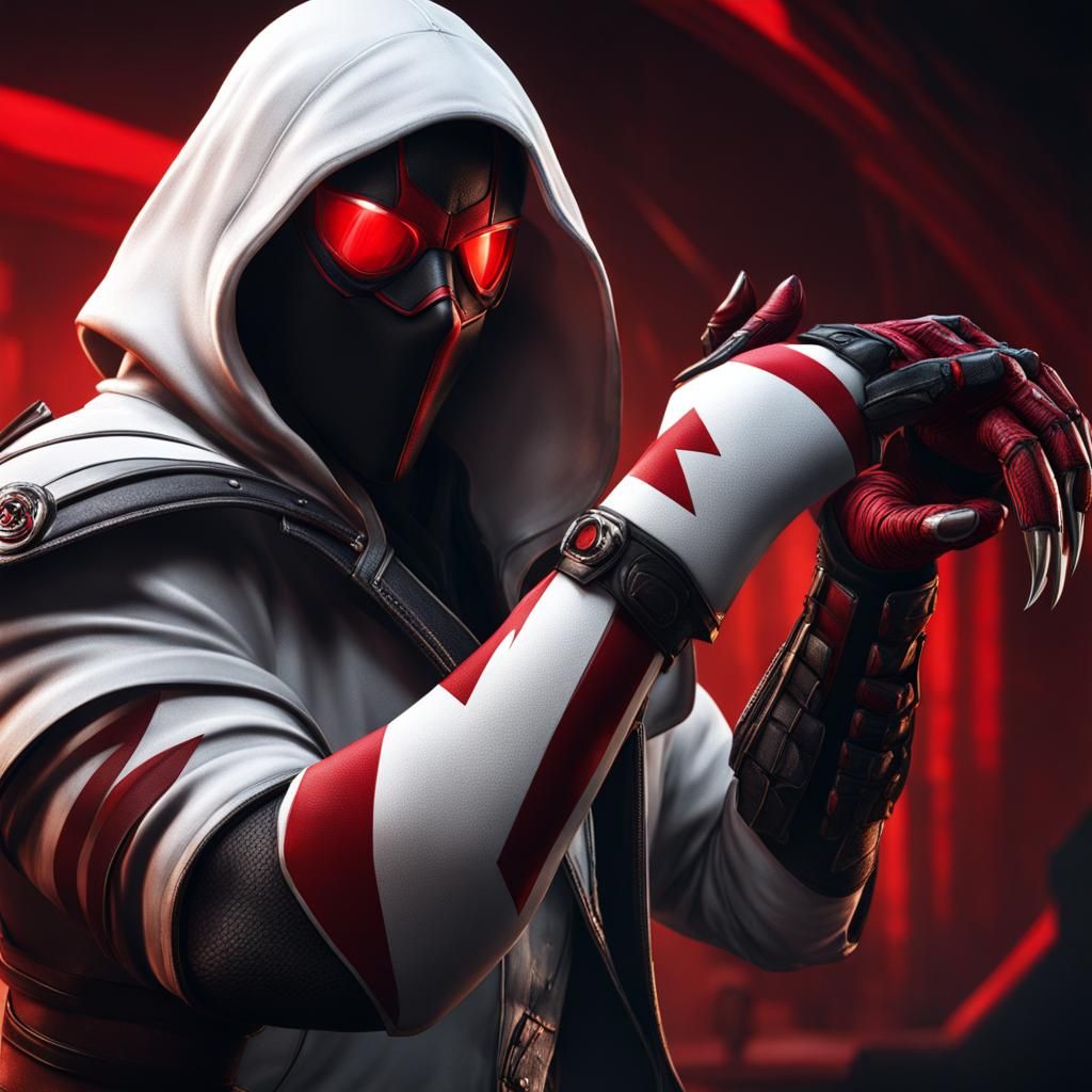 Alex Mercer with Claws, Detailed Matte Painting