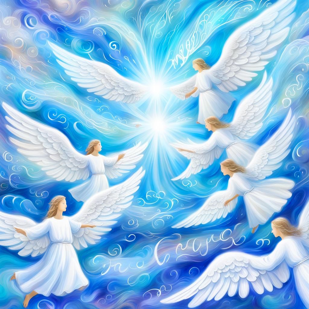 Angelic Convergence Over North Carolina in Digital Art