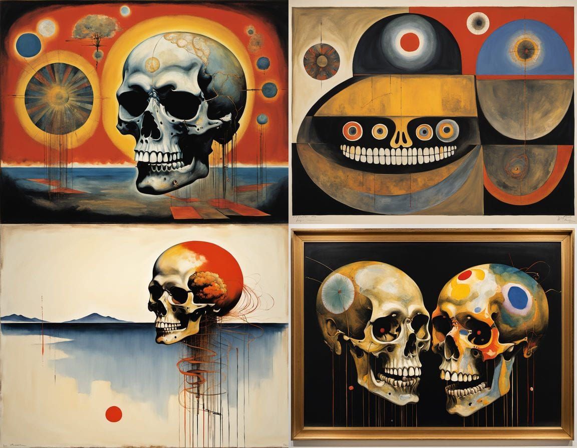 Brutal Yakuza Homunculus in Surreal Japanese Art Style