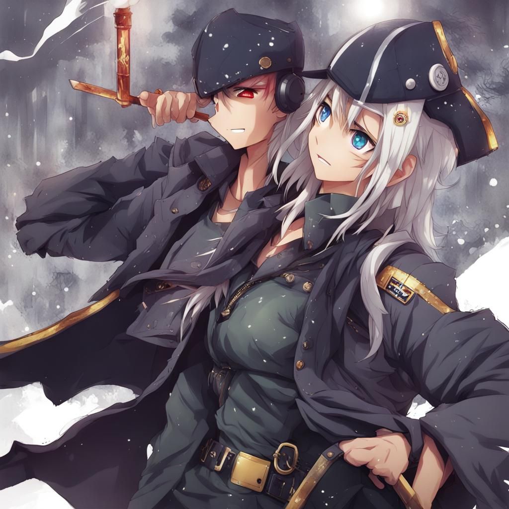 Anime Character in Key Visual Style