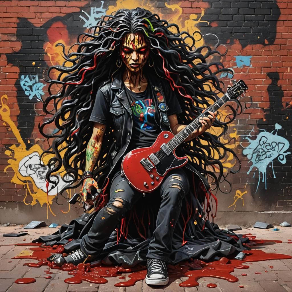 Electric Goddess Rocks the Blood Red Brick Road