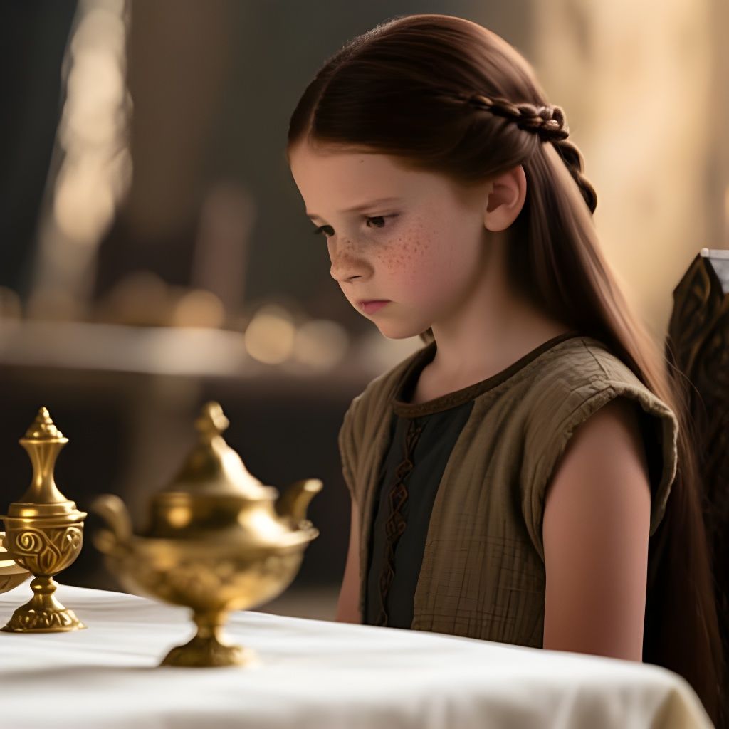 Cinematic Portrait of a Young Girl in Medieval Attire