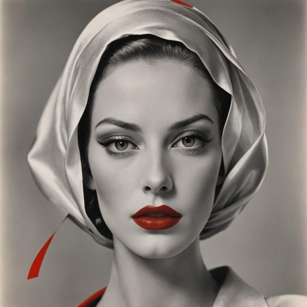 Fashion Magazine Cover in Blumenfeld Style