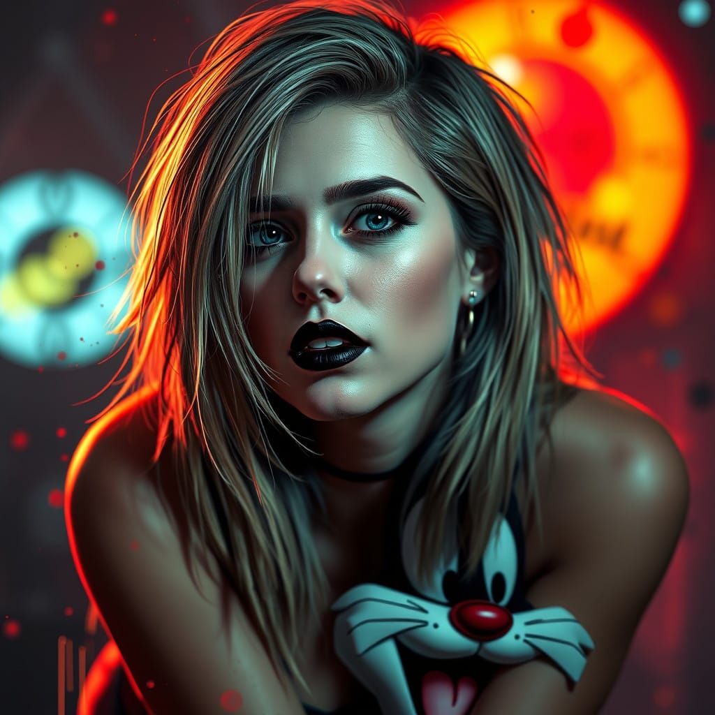 Pop Icon Avril Lavigne Meets Looney Tunes in a Dynamic Artge...