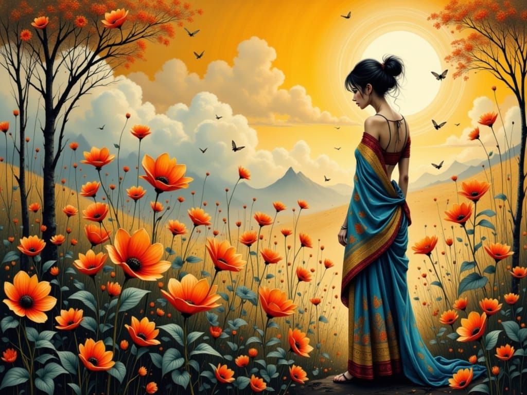 Orange hue