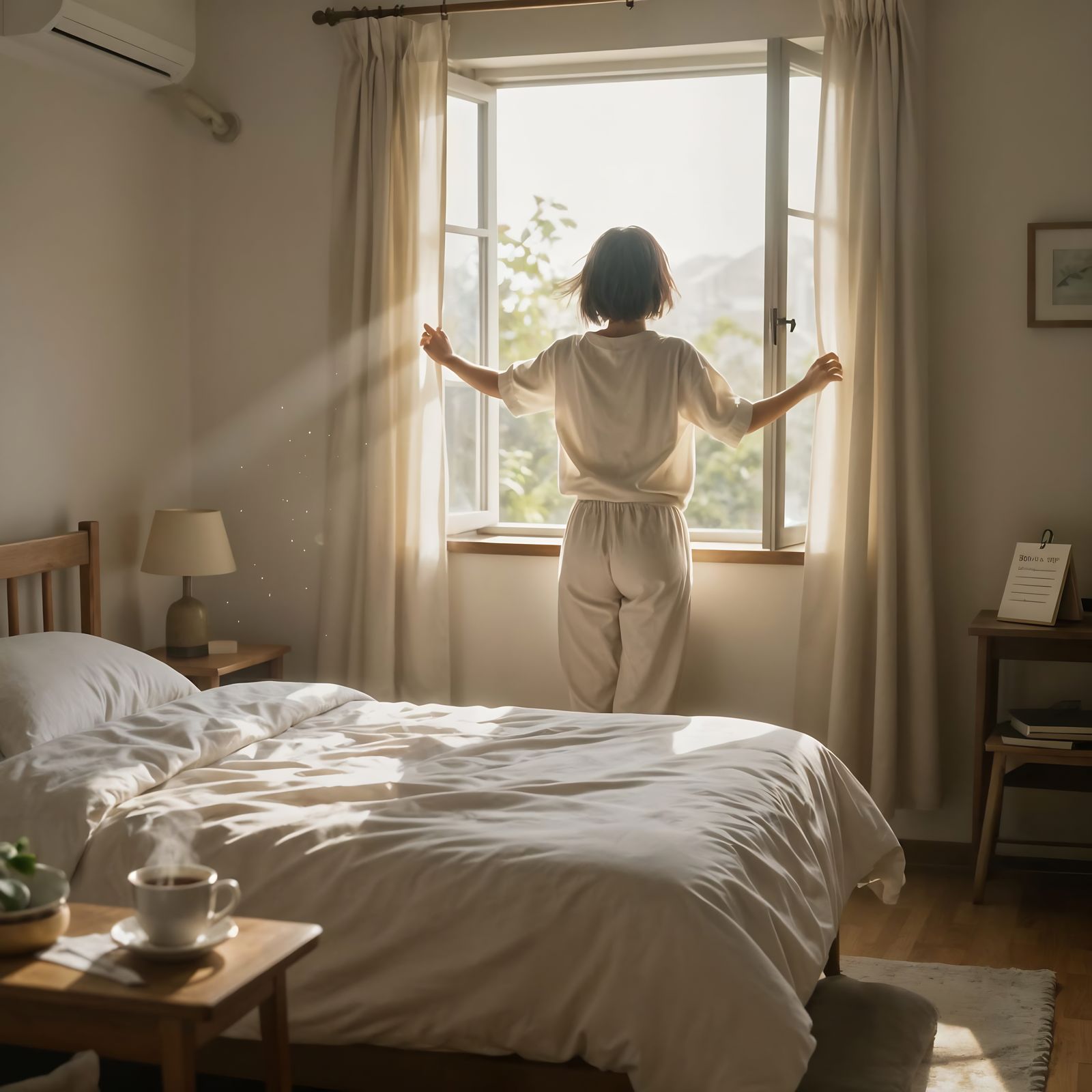 New Year's Morning Serenity and Fresh Start