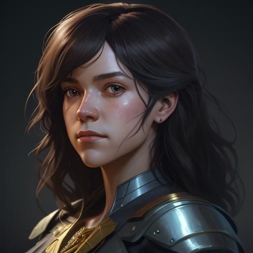 Hyperdetailed Portrait of Viola Savoy in Art Nouveau Style