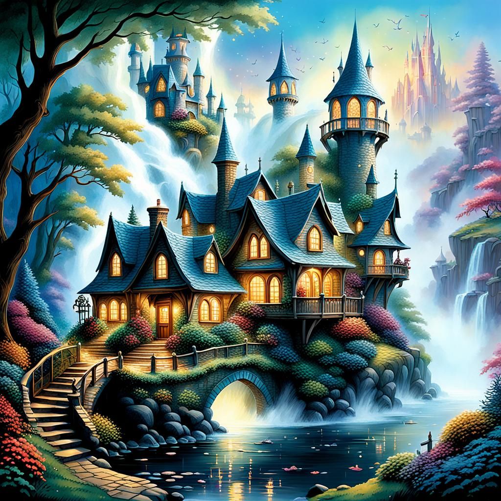 Magical Fantasy Pop-Up Book by an Artist