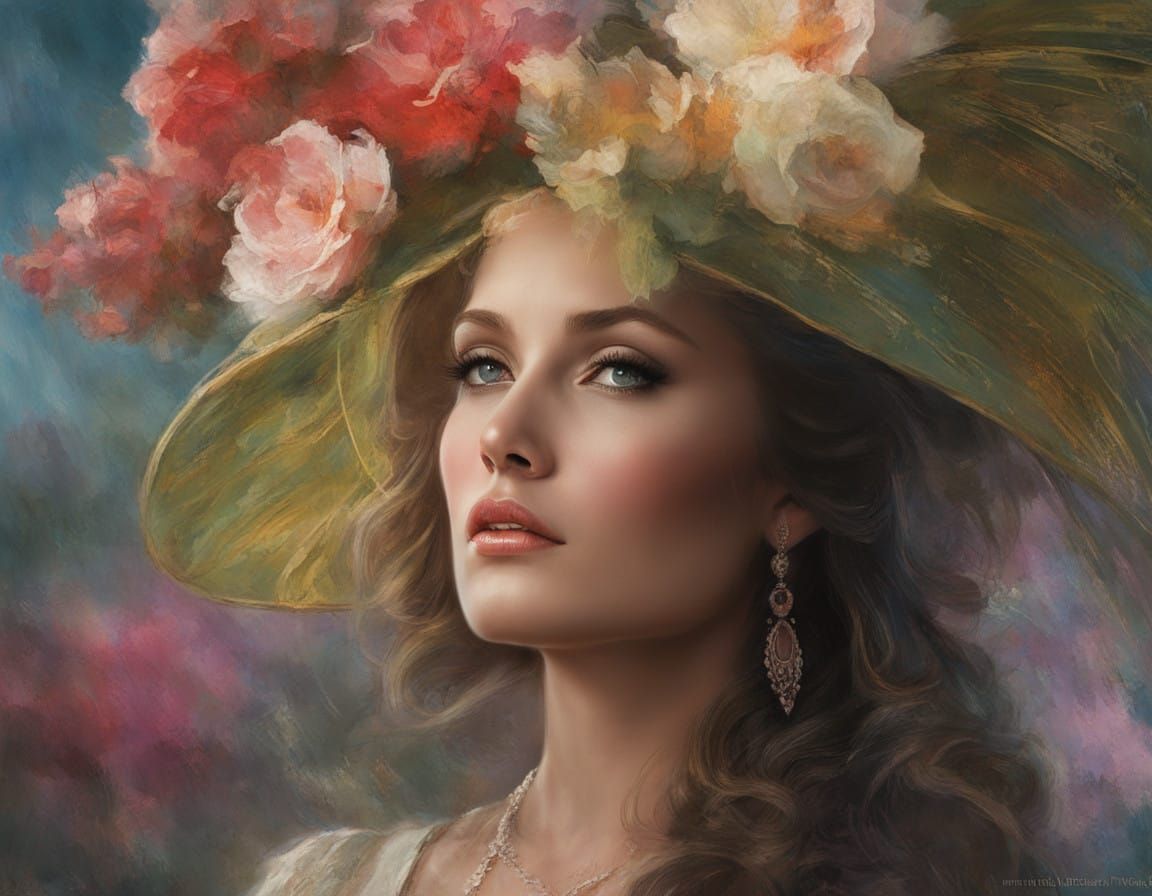 Ursula Andress Portrait in Impasto Chalk Art Style