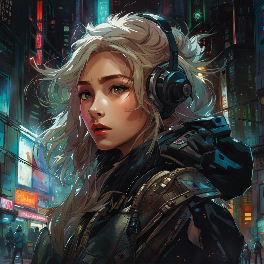 Adorable Furry Chibi Melon on Bioluminescent Field