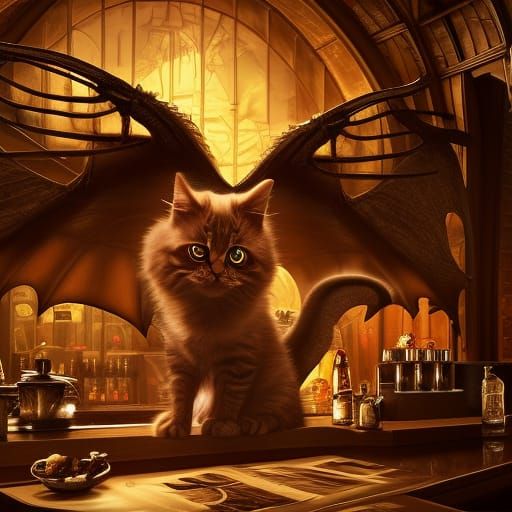 Drake kitten bartender