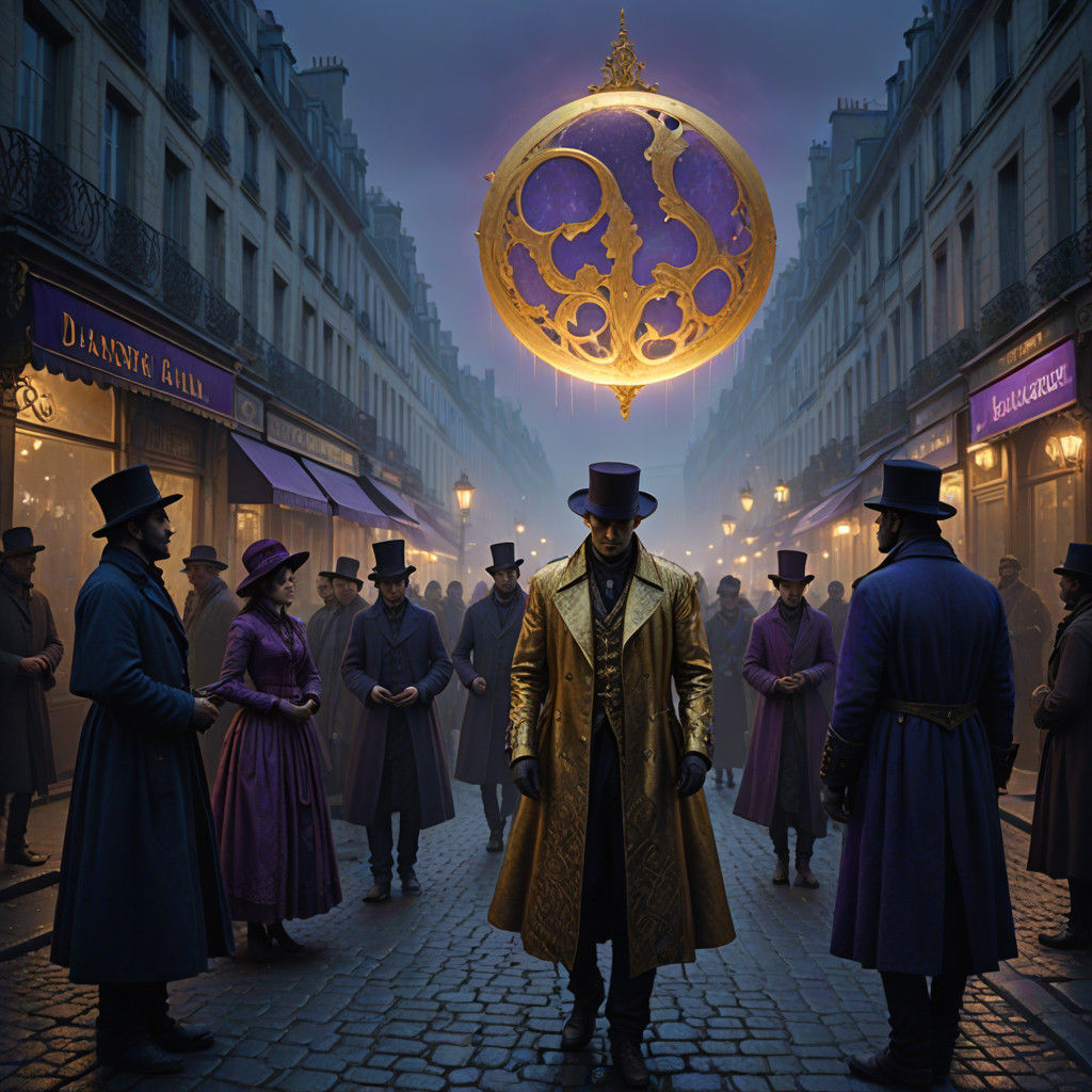 Mysterious Young People Gather Around a Glowing Tear in a Fo...