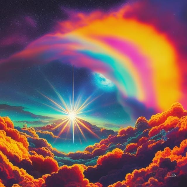 Cute Lazy Space in Cel-Shaded Matte Photo Style