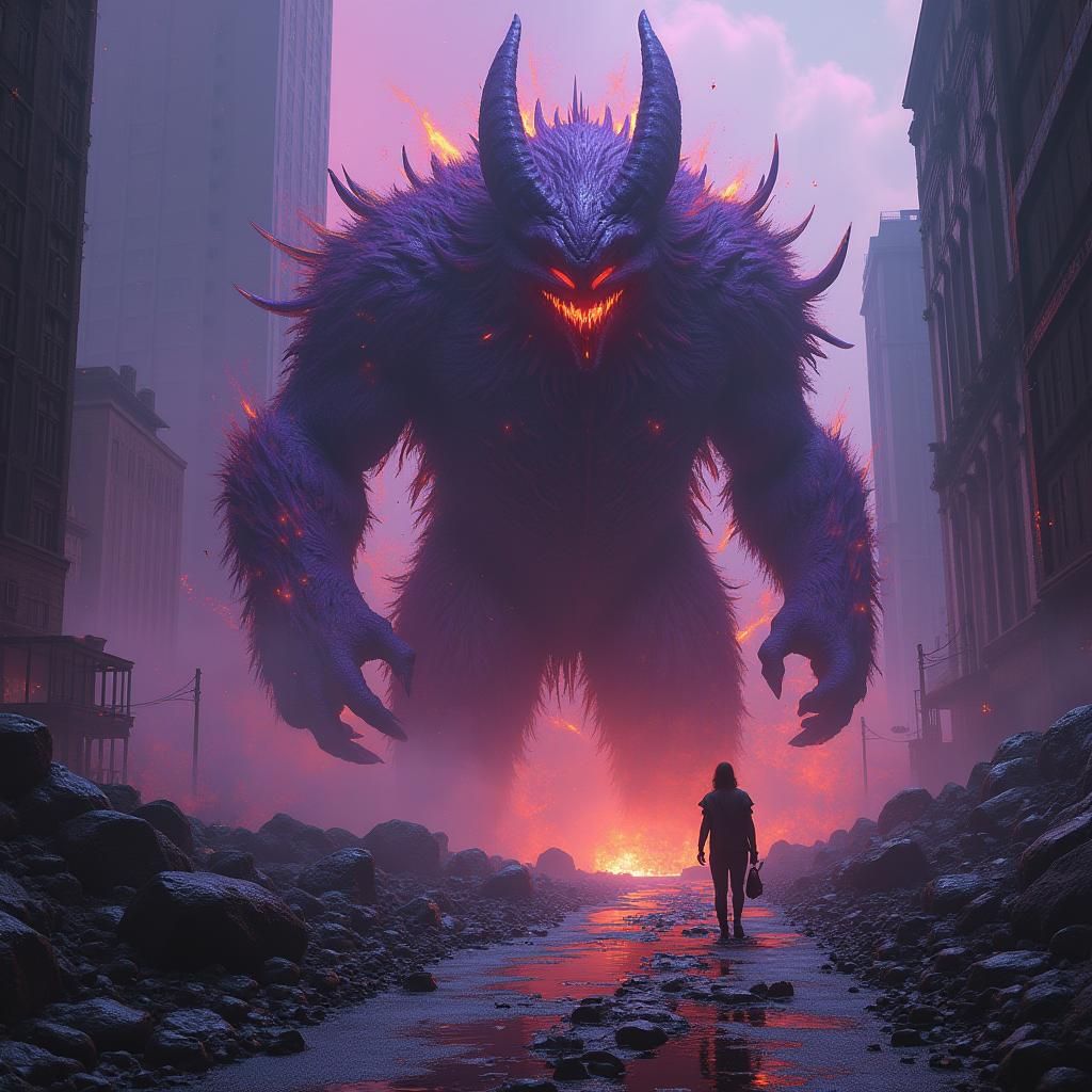 Garbage as Dark Fantasy Concept Art