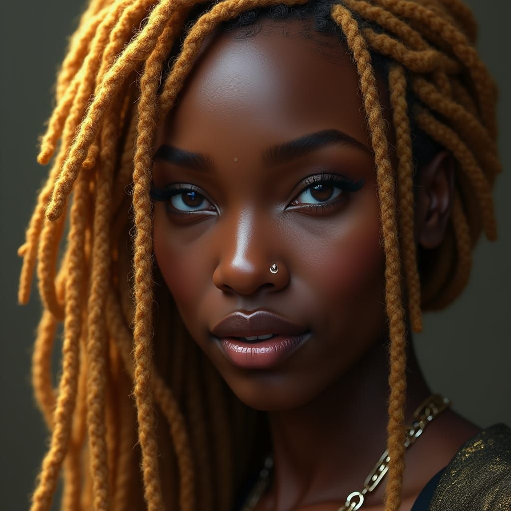 Ethereal Portrait of a Regal African Woman