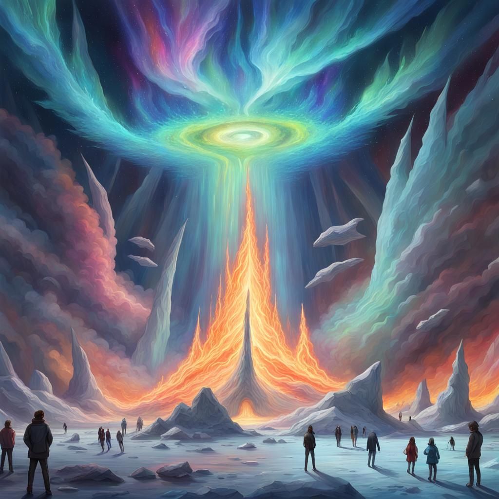 Chaotic Fire and Ice in Alien Museum