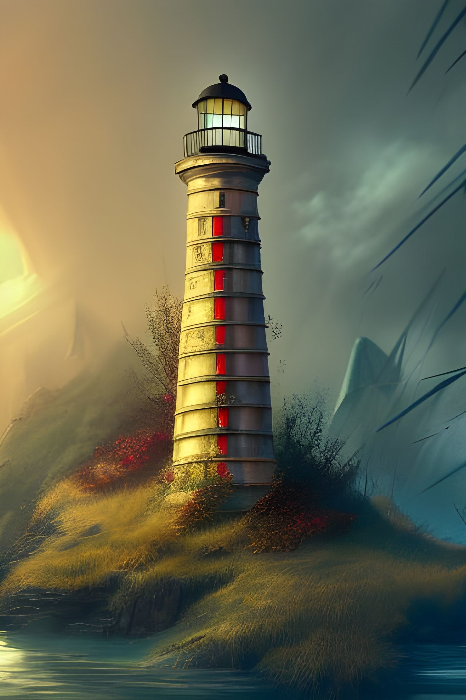 Lighthouse Reclaimed: Detailed Matte Painting in Unreal Engi...